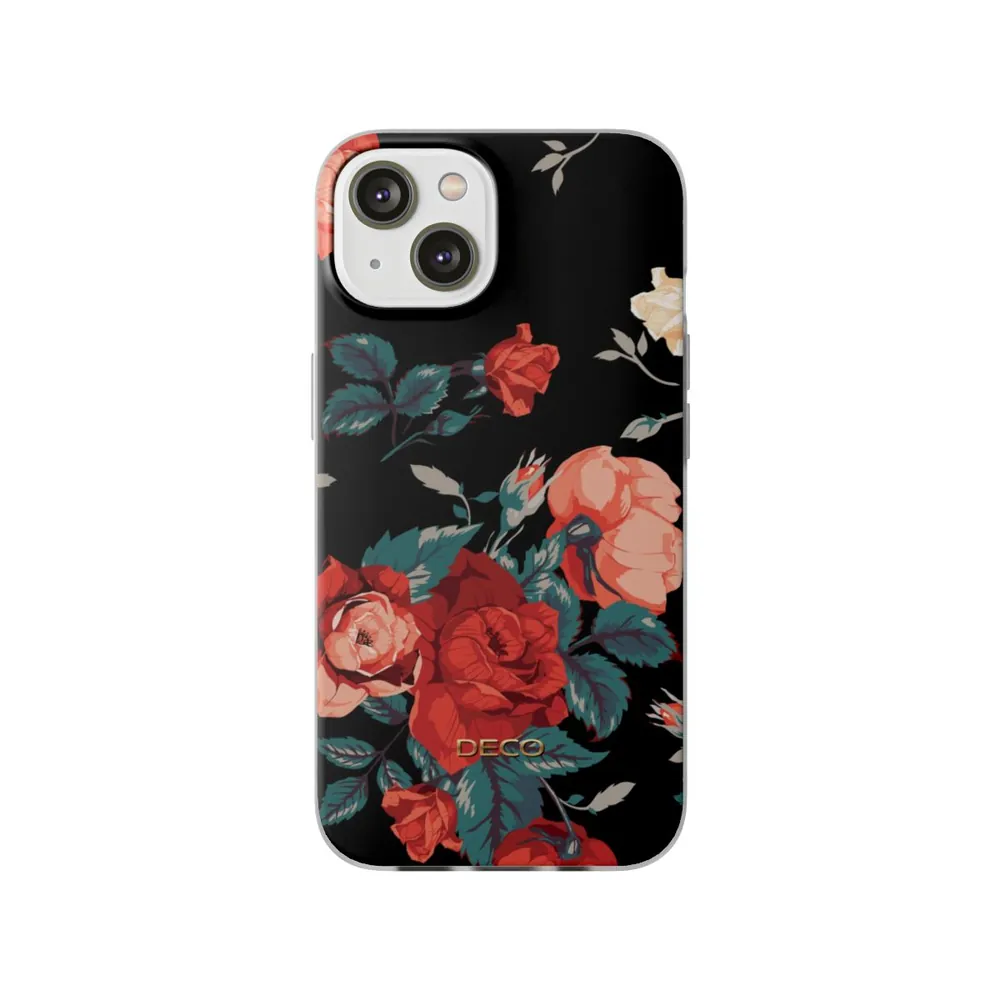 Deep Rose Floral Phone Case