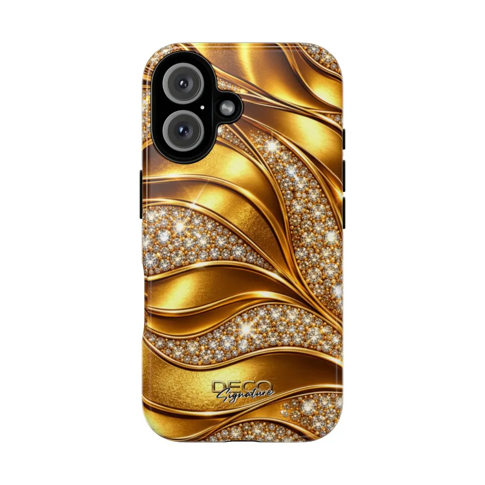 Luxury Gold & Diamonds DECO Signature Tough Phone Case