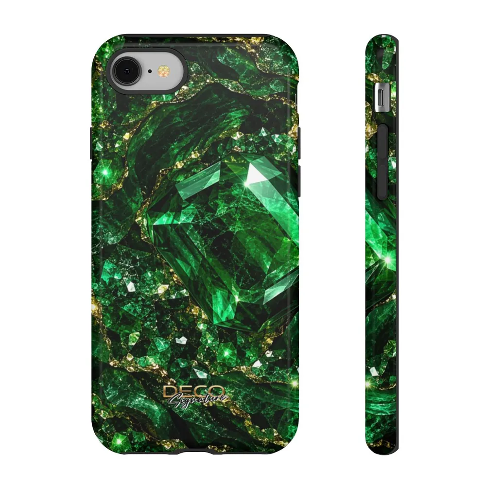 Luxury Sparkling Emerald DECO Signature Tough Phone Case