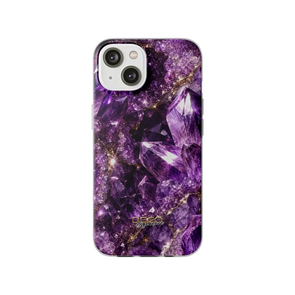 Luxury Sparkling Amethyst DECO Signature Phone Case