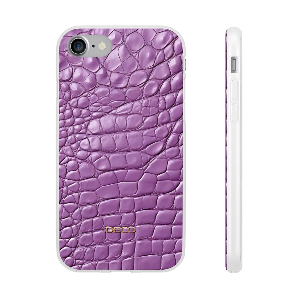 Lavender Alligator Skin Phone Case