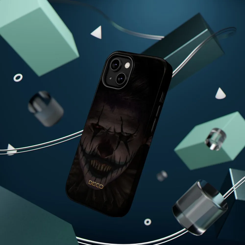 Scary Clown Spooky Halloween MagSafe Impact-Resistant Phone Case