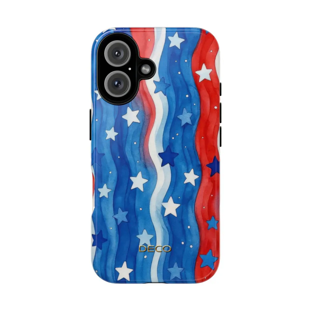 Stars & Stripes Watercolor America Tough Phone Case