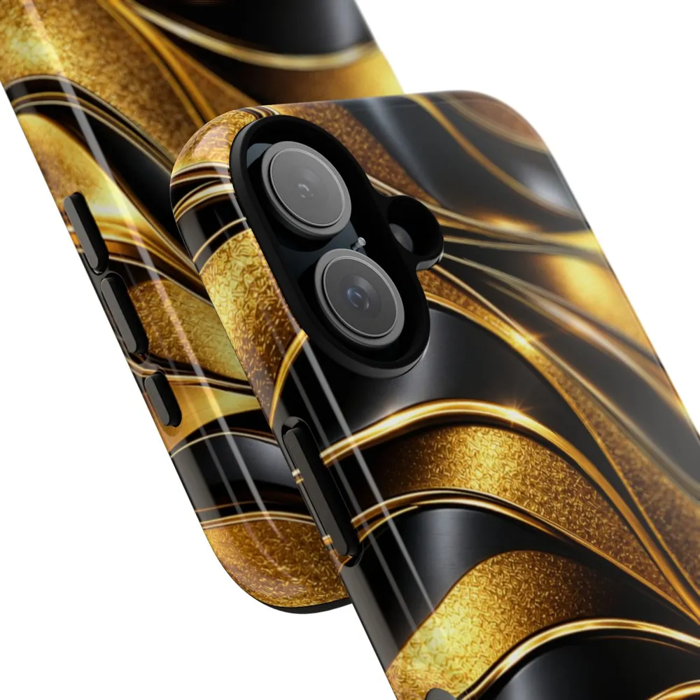 Luxury Black & Gold DECO Signature Tough Phone Case