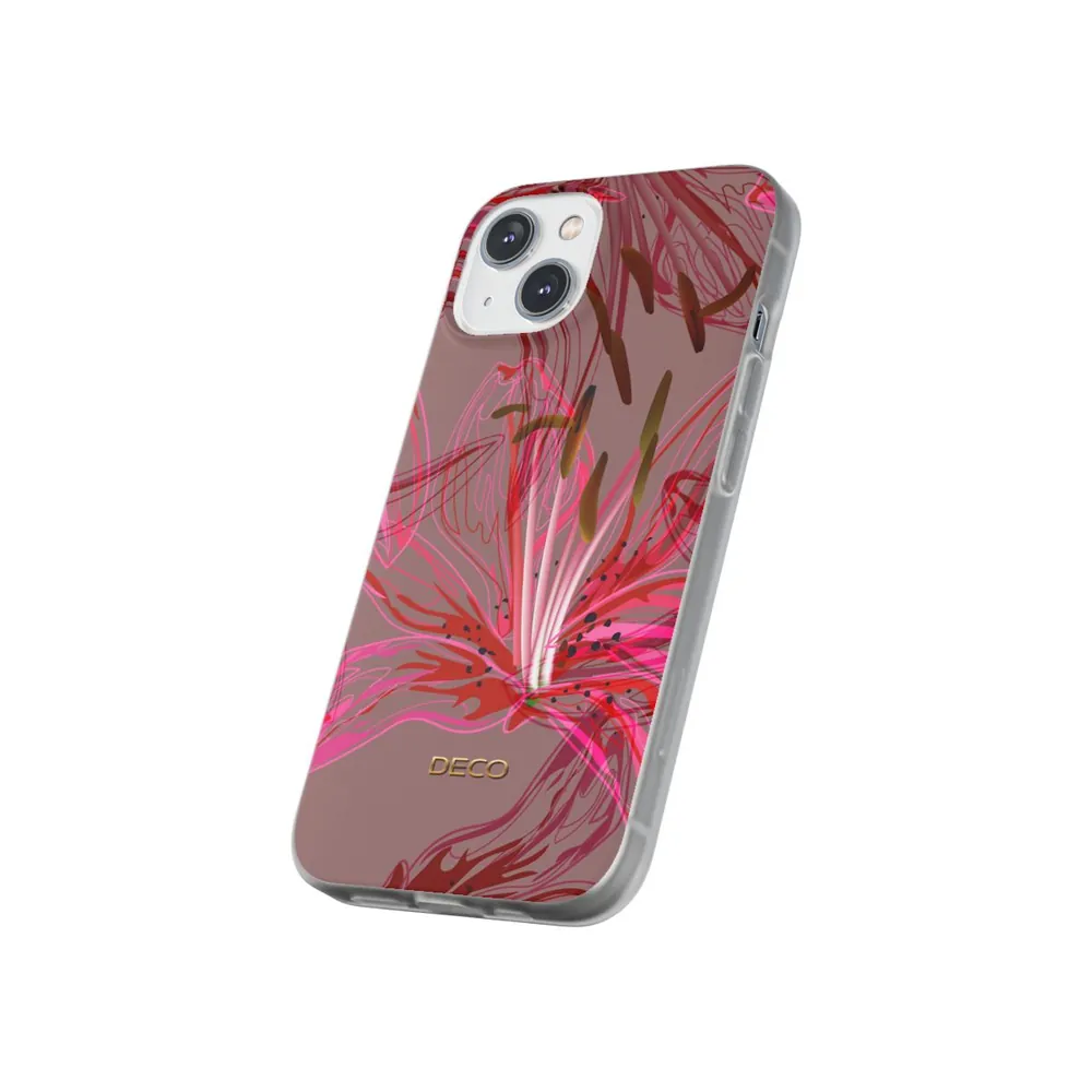 Stargazer Lily Floral Phone Case