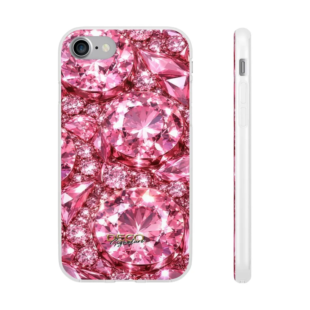Luxury Sparkling Pink Diamonds DECO Signature Phone Case