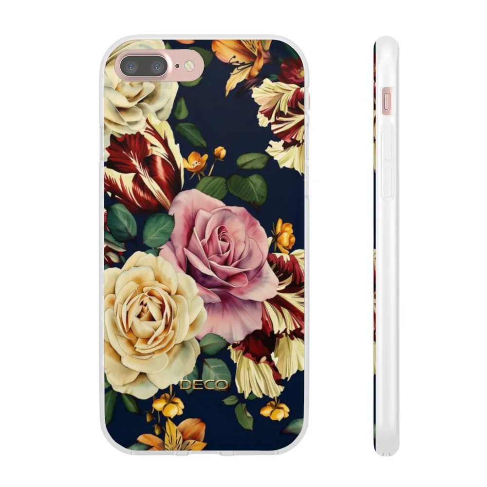 Painted Vintage Rose Floral Phone Case
