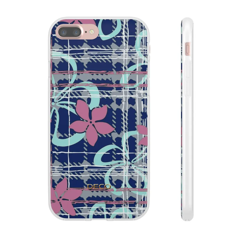 Digital Floral Plaid Phone Case