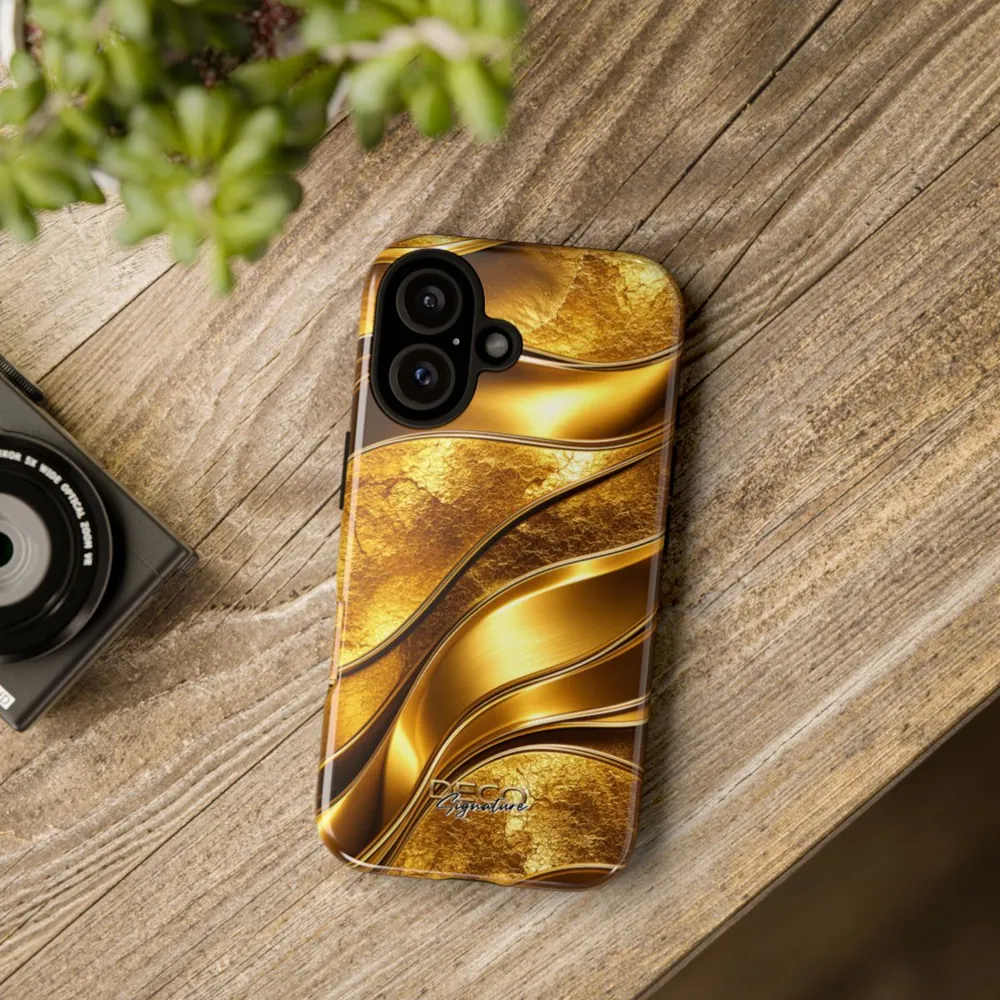 Luxury Gold Textures DECO Signature Tough Phone Case