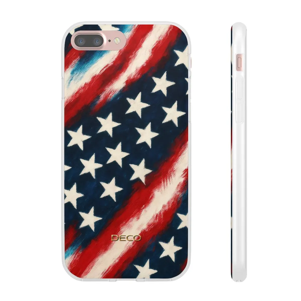 Painted Vintage America US Flag Phone Case