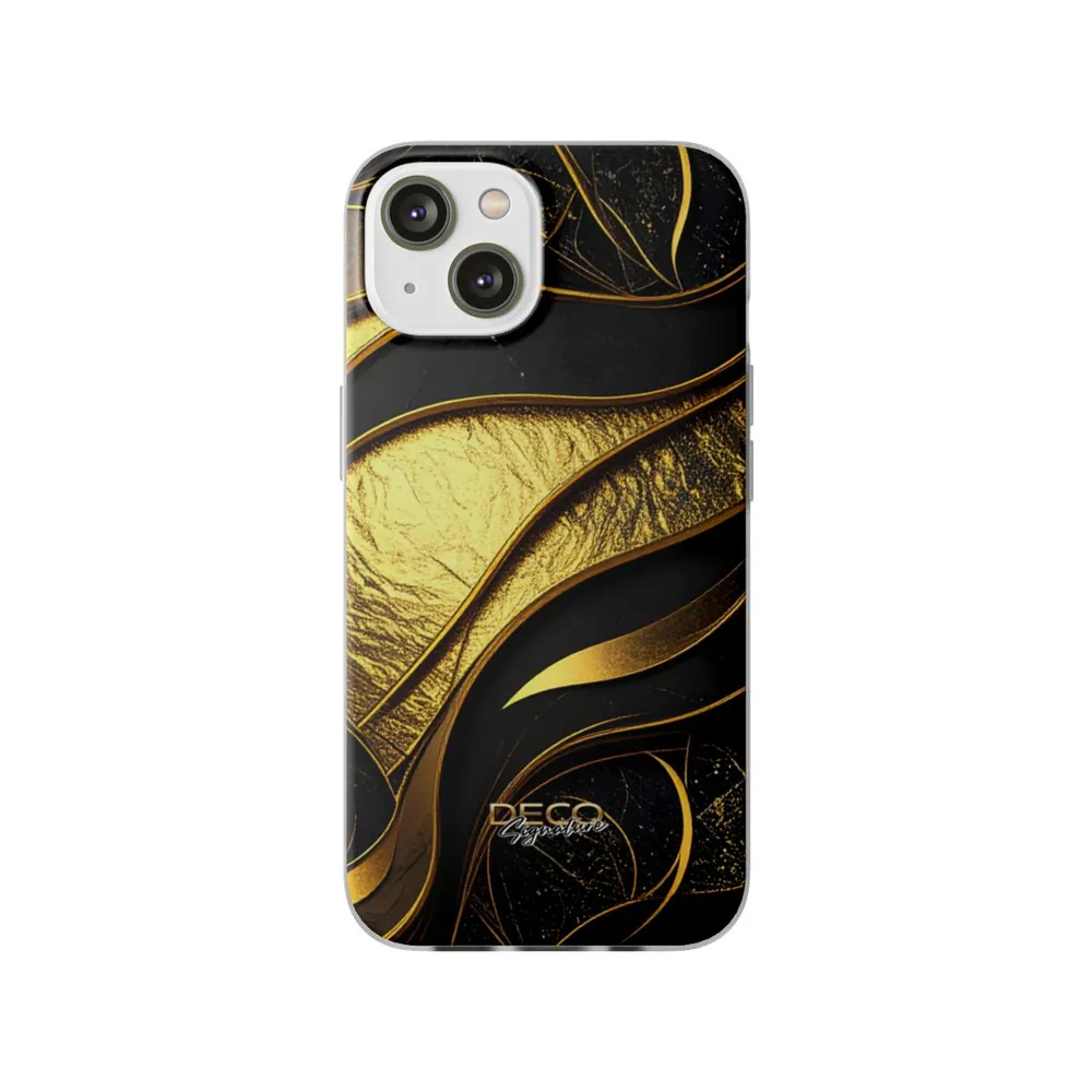 Luxury Black & Gold Texture DECO Signature Phone Case