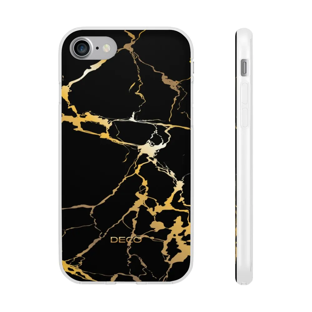 Black & Gold Marble Phone Case