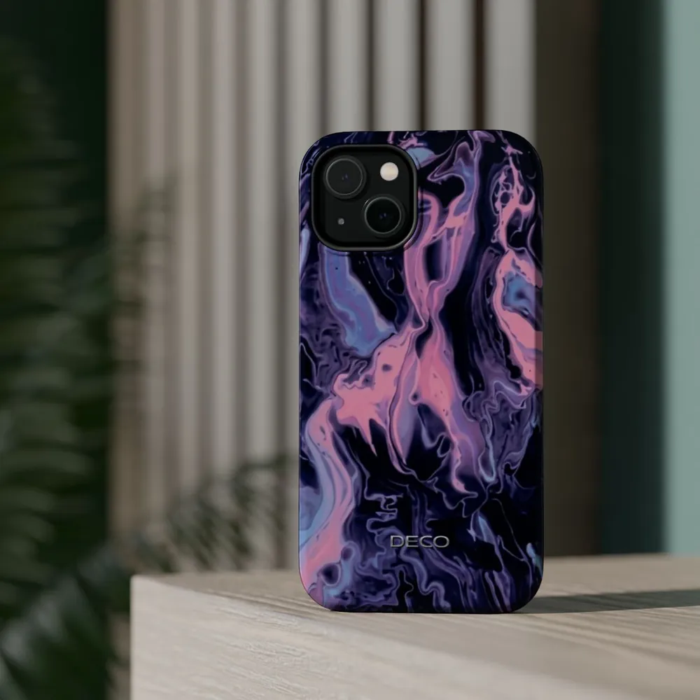 Pastel Contrast Swirl MagSafe Impact-Resistant Phone Case