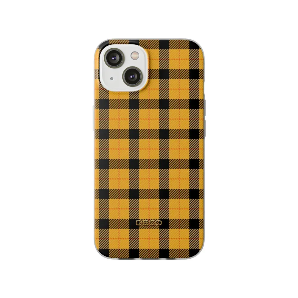 Yellow Gingham Tartan Plaid Phone Case