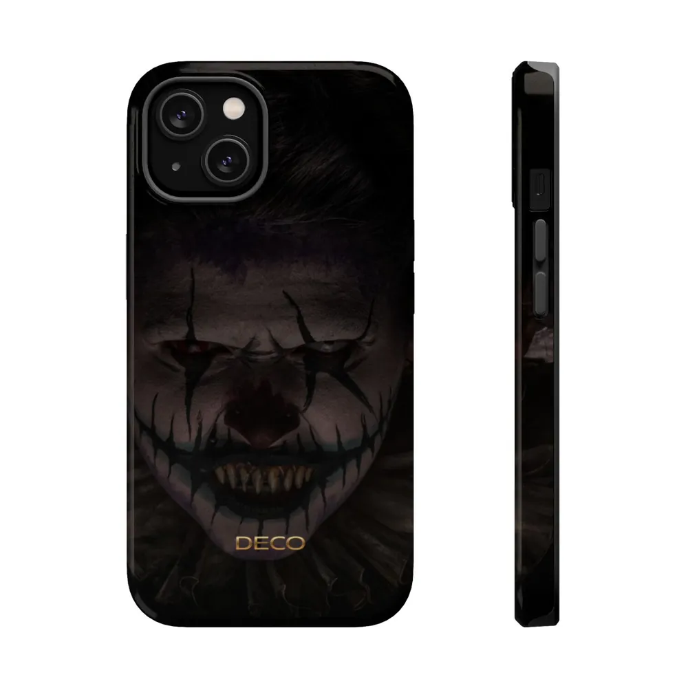 Scary Clown Spooky Halloween MagSafe Impact-Resistant Phone Case
