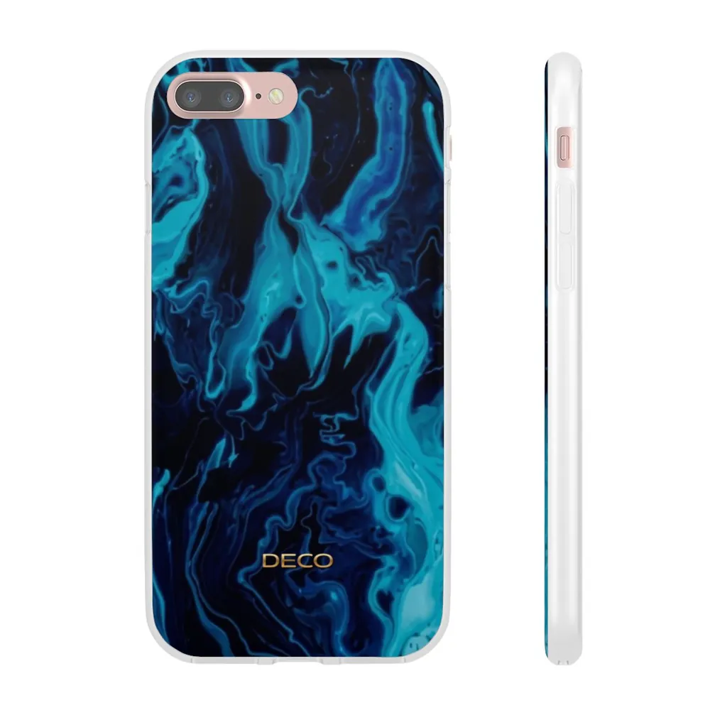 Shades of Blue Swirl Phone Case