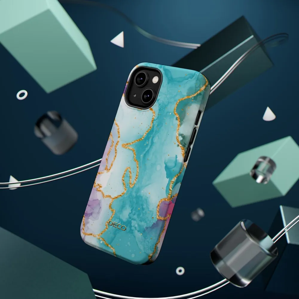 Watercolor Pastel Marble MagSafe Impact-Resistant Phone Case