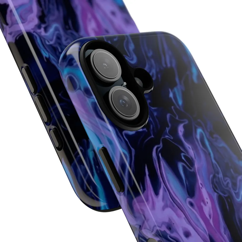 Deep Purple Swirl Tough Phone Case