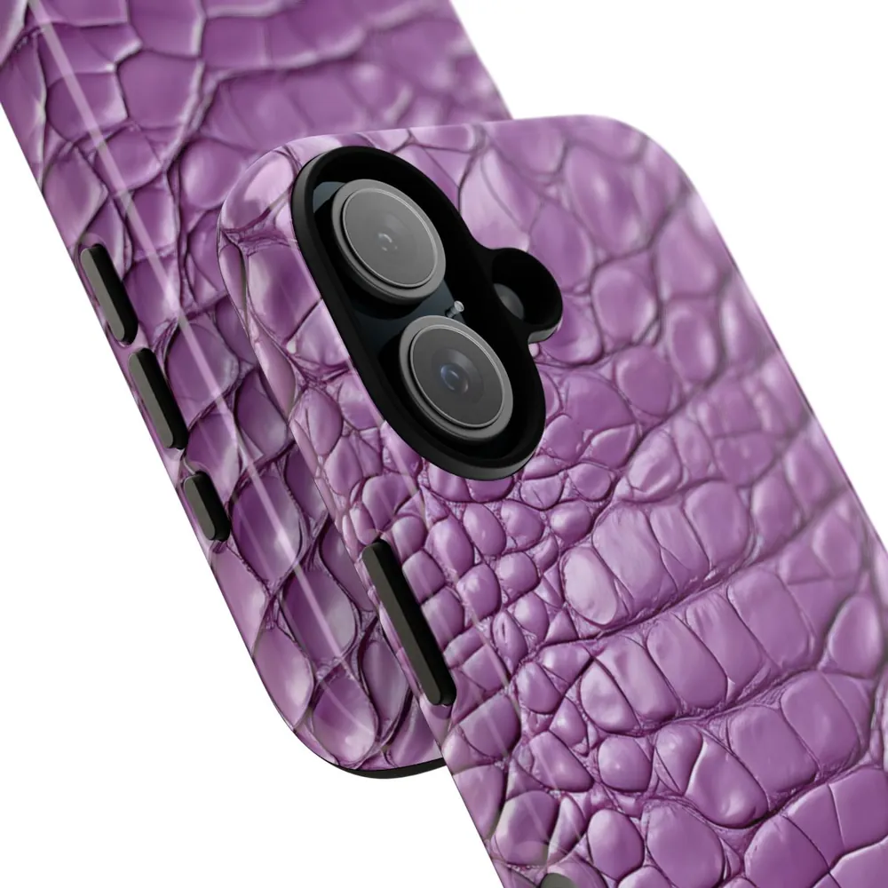 Lavender Alligator Skin Tough Phone Case