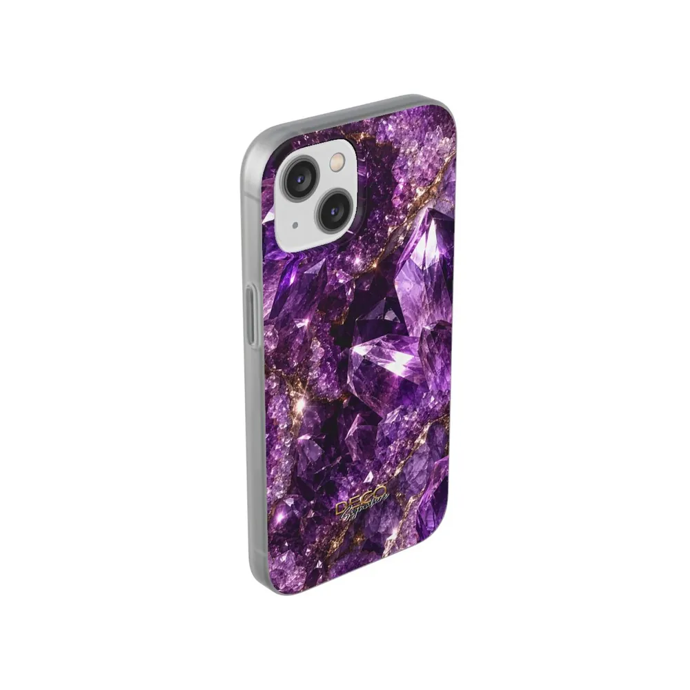 Luxury Sparkling Amethyst DECO Signature Phone Case