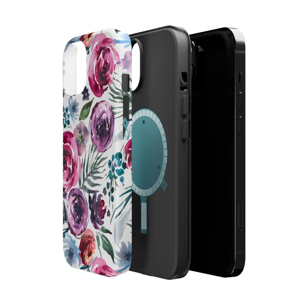 Watercolor Bouquet Floral MagSafe Impact-Resistant Phone Case
