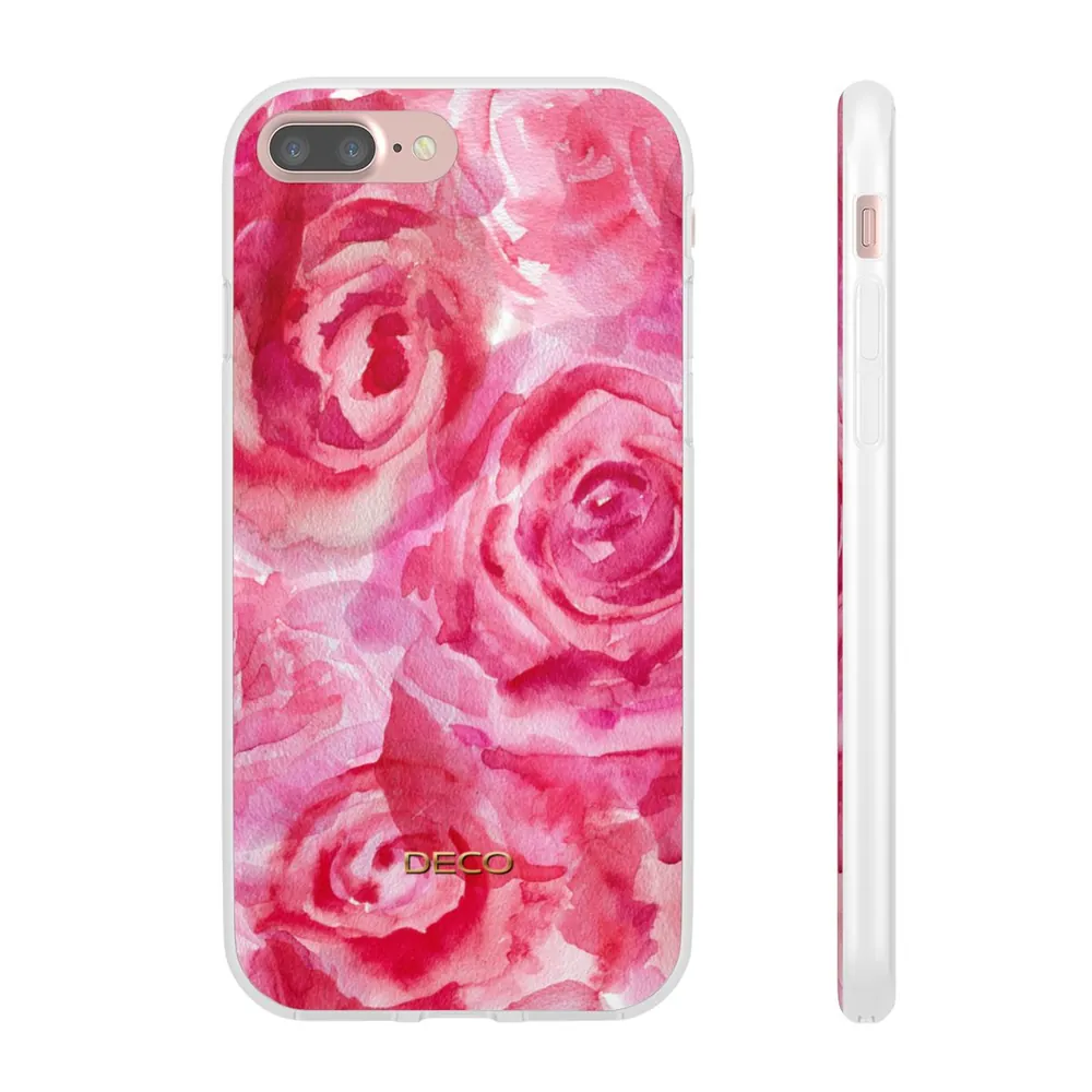 Watercolor Roses Floral Phone Case