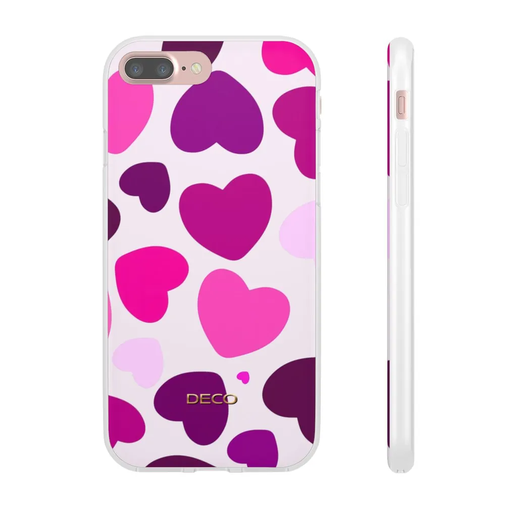 Pink Hearts Phone Case
