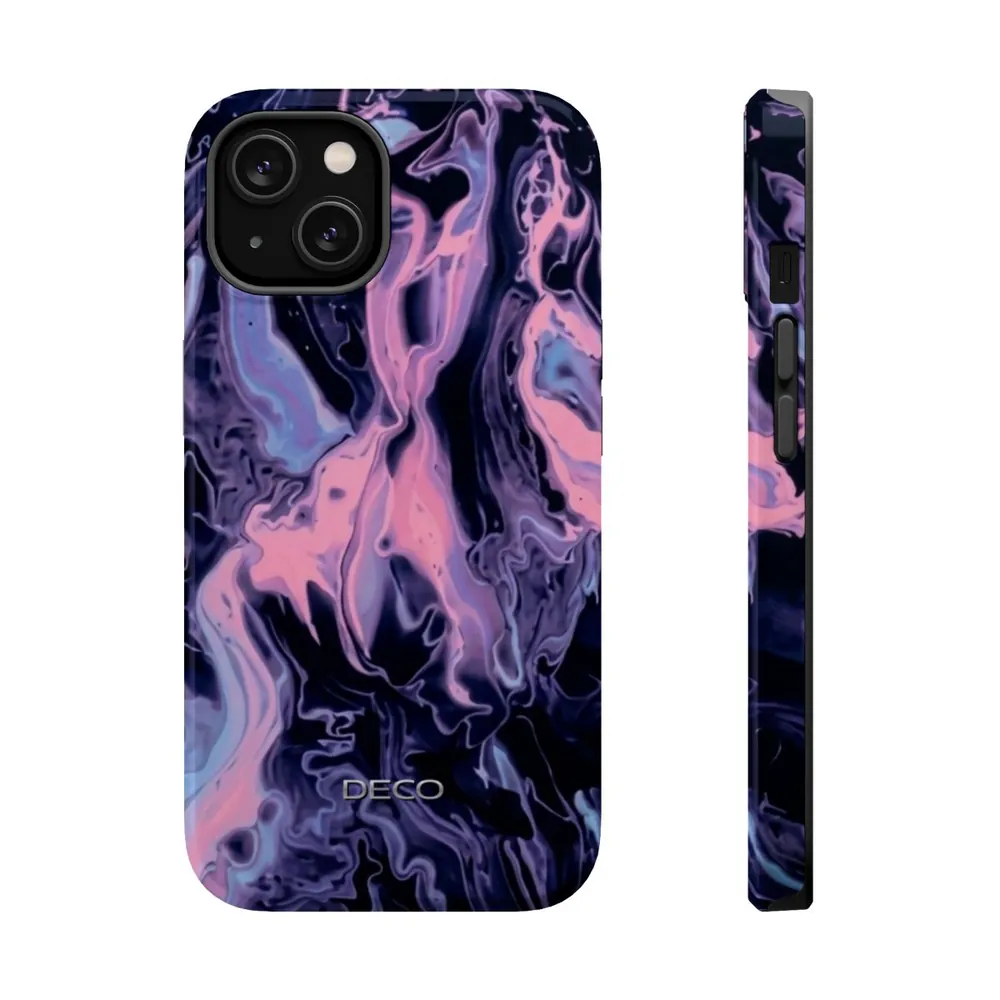 Pastel Contrast Swirl MagSafe Impact-Resistant Phone Case