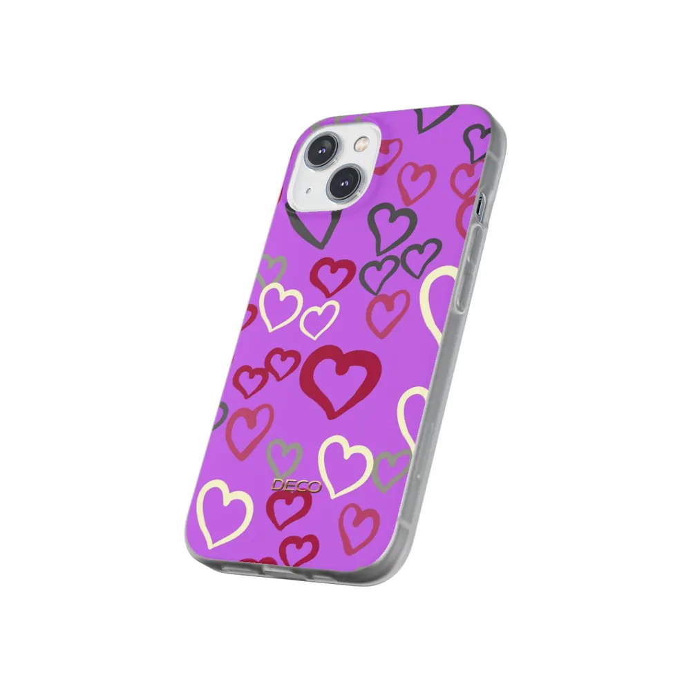 Painted Hearts Phone Case