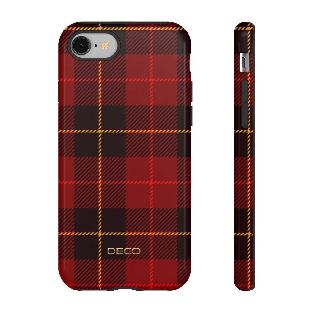 Classic Red Tartan Plaid Tough Phone Case