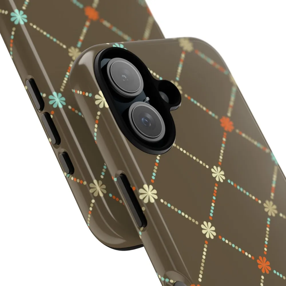 Daisy Dots Plaid Tough Phone Case