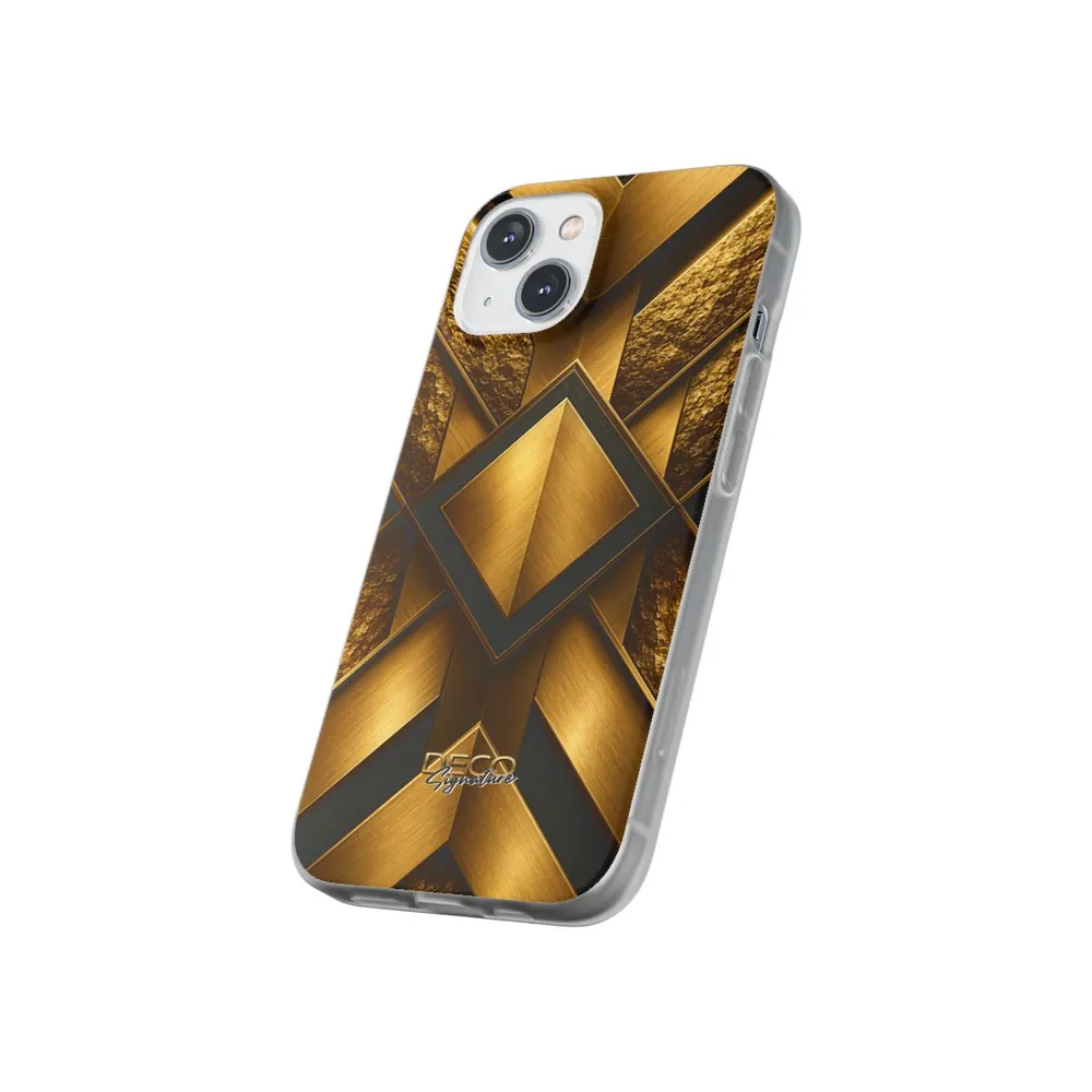 Luxury Textured Gold DECO Signature Phone Case