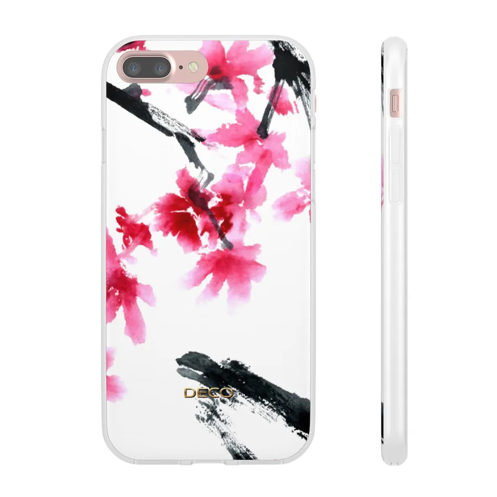 Watercolor Cherry Blossom Floral Phone Case