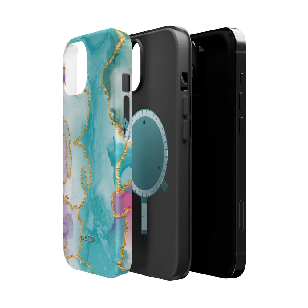 Watercolor Pastel Marble MagSafe Impact-Resistant Phone Case