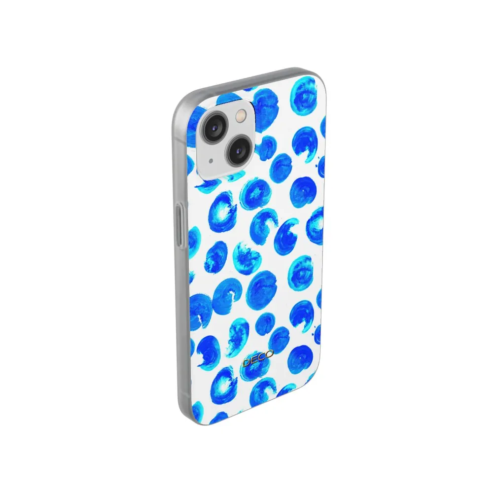 Blue Dots Watercolor Phone Case