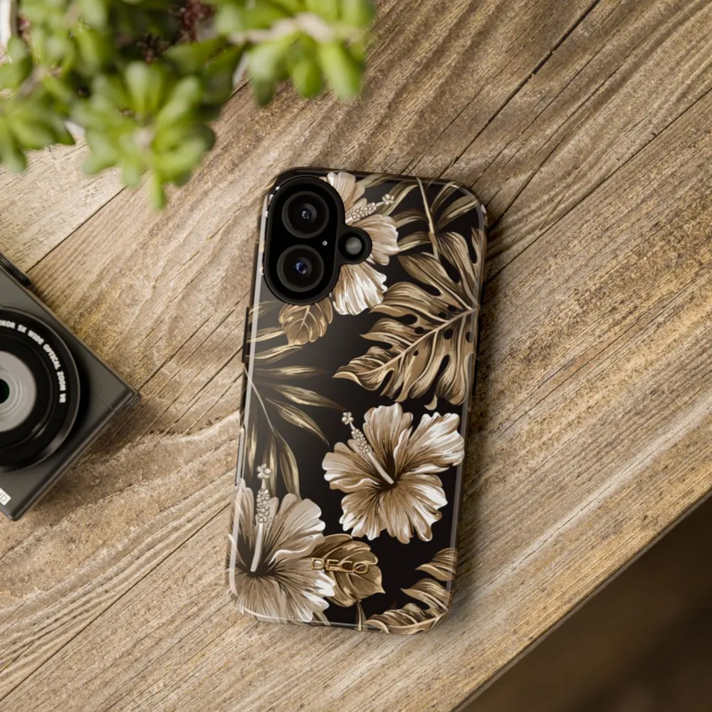 Deep Tropical Floral Tough Phone Case