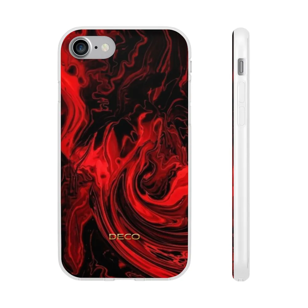 Fiery Red Swirl Phone Case