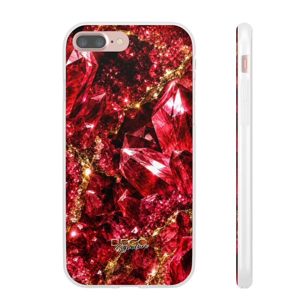 Luxury Sparkling Ruby DECO Signature Phone Case