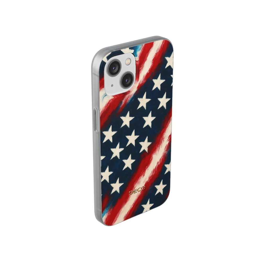 Painted Vintage America US Flag Phone Case