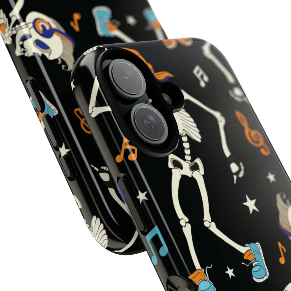 Dancing Skeletons Spooky Halloween Tough Phone Case