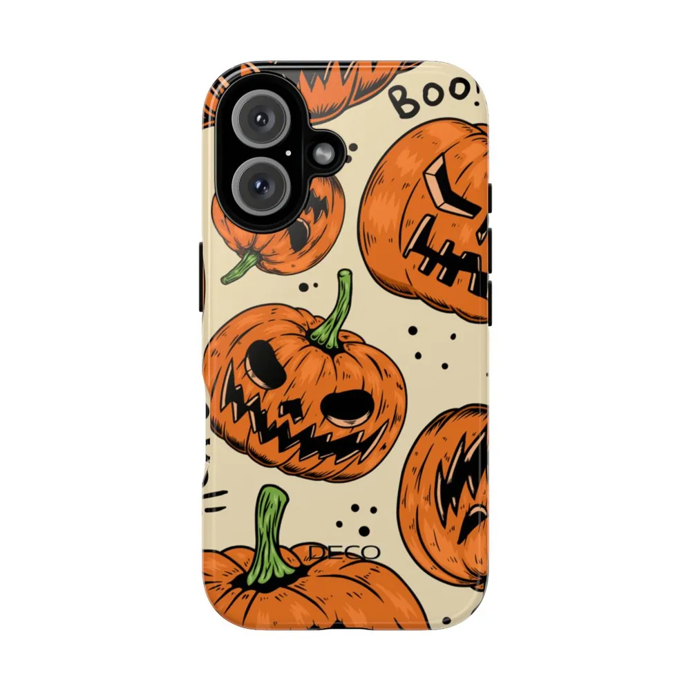 Pumpkin Terror Spooky Halloween Tough Phone Case