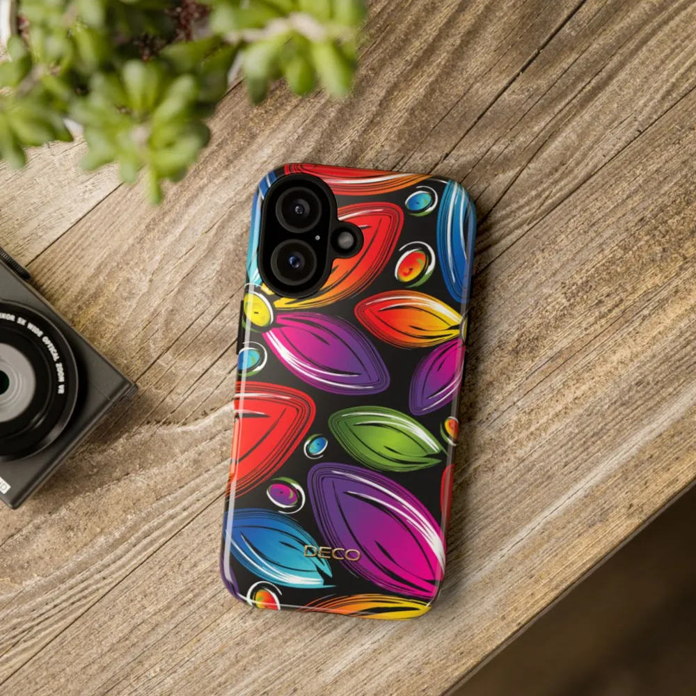 Rainbow Floral Tough Phone Case