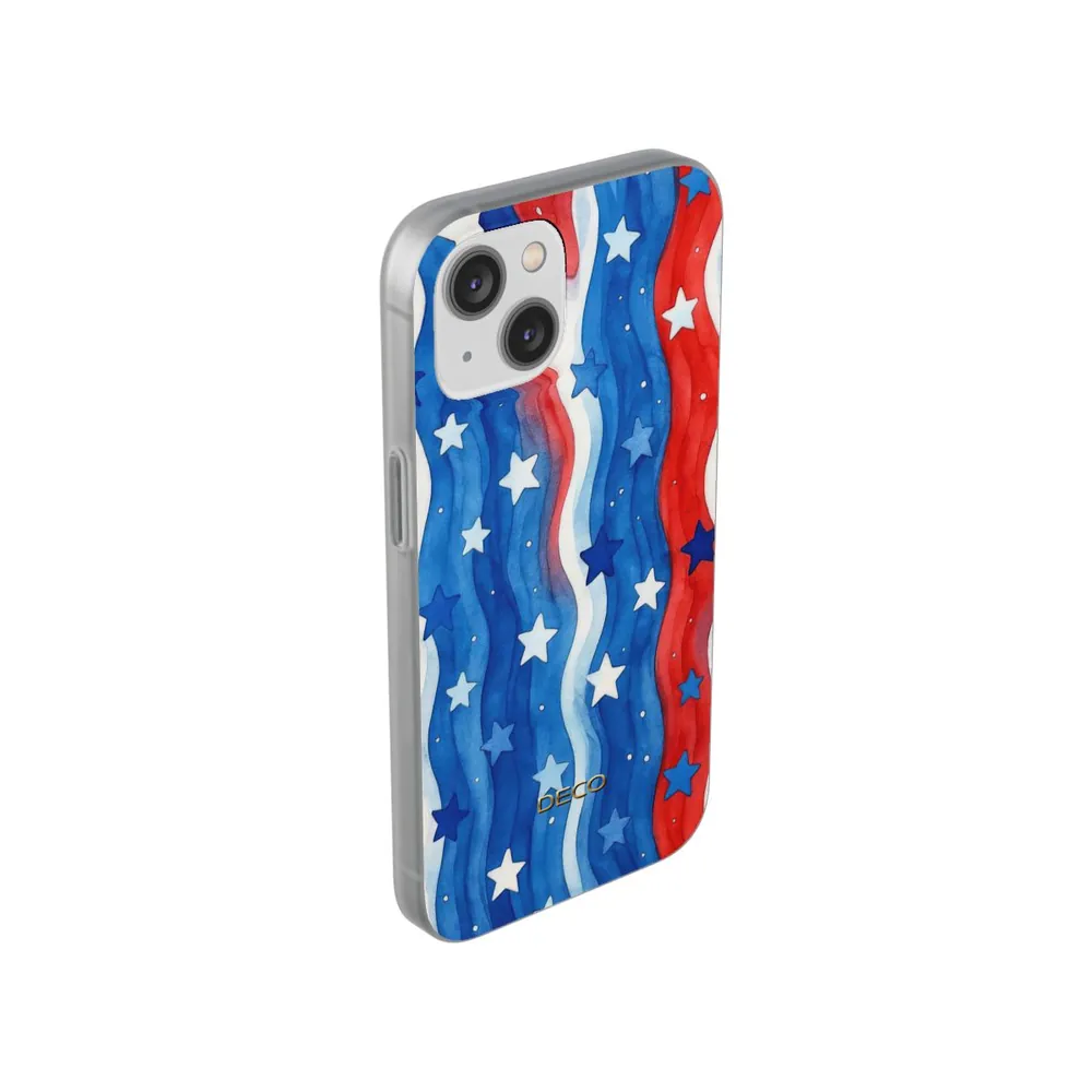 Stars & Stripes Watercolor America Phone Case