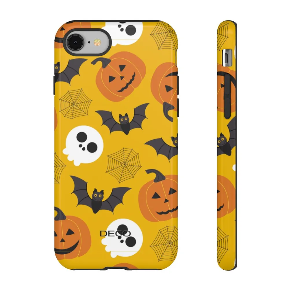 Bats & Spiders Spooky Halloween Tough Phone Case