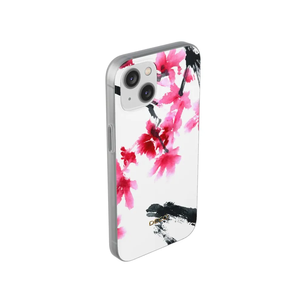 Watercolor Cherry Blossom Floral Phone Case