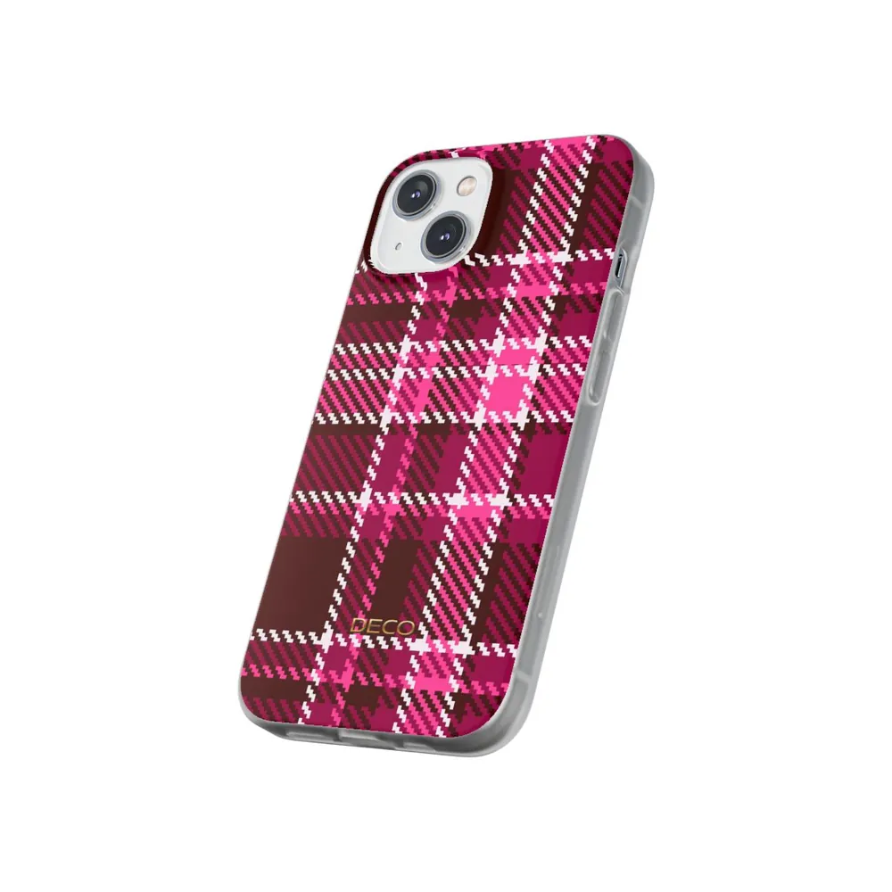 Magenta Pink Plaid Phone Case