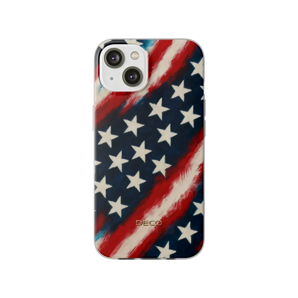 Painted Vintage America US Flag Phone Case