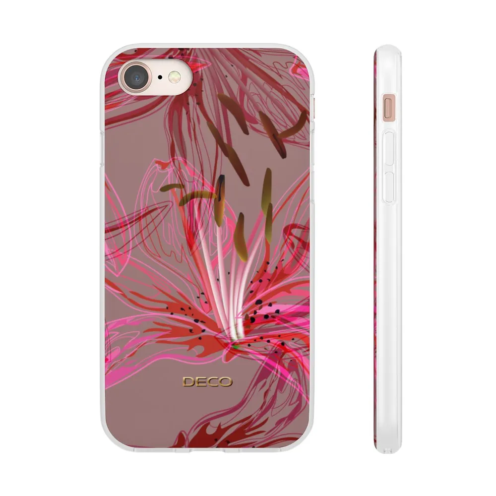 Stargazer Lily Floral Phone Case