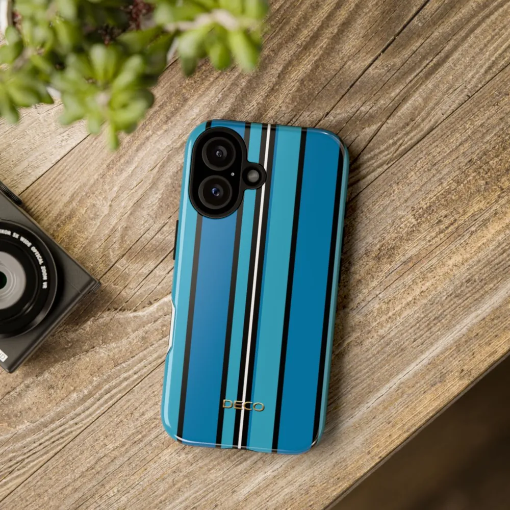 Blue Stripes Tough Phone Case
