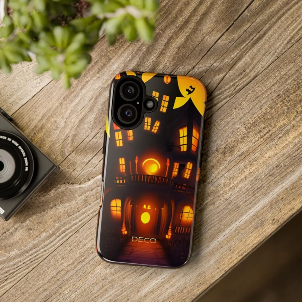 Bizarro Haunted House Spooky Halloween Tough Phone Case